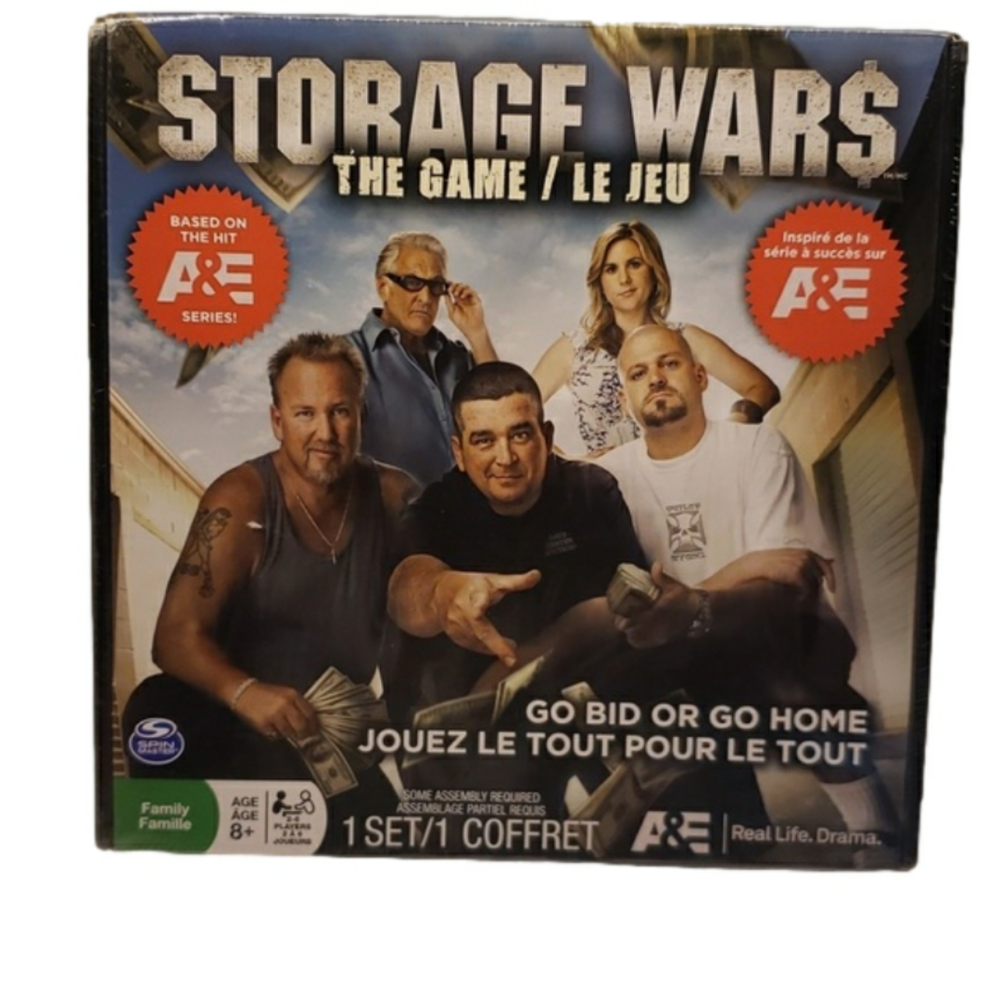 NIB Spin Master Storage Wars Board Game Age 8+ 2 to 4 Players 2" x 10.25"
